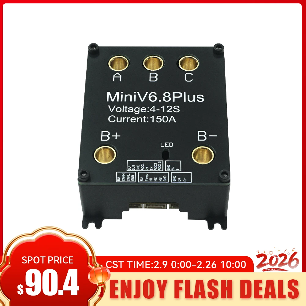 Flash Deals Flipsky IP68 Waterproof ESC Electronic Speed Controller Mini FSESC6.8 Plus Based on VESC6 150A for Efoil Ejet / Boat