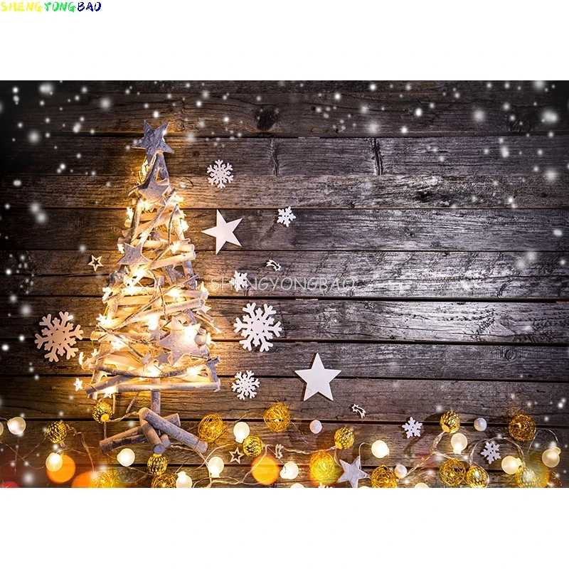 크리스마스 테마 사진 배경 눈사람 크리스마스 트리 어린이 초상화 배경, 사진 스튜디오 소품 2197 DHT-02