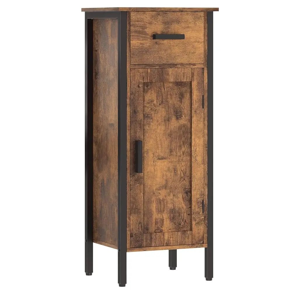 

Шкаф для хранения, Маленькие шкафы с регулируемой полкой, Узкий шкаф с дверцей и ящиком, Тумбочка, Маленький шкаф для хранения