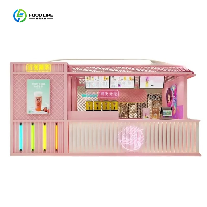2026 New FL Custom Cafe Bar Kiosk Design Models OEM Dye Sublimation Printing Durable Eco-Friendly Easy Assembly