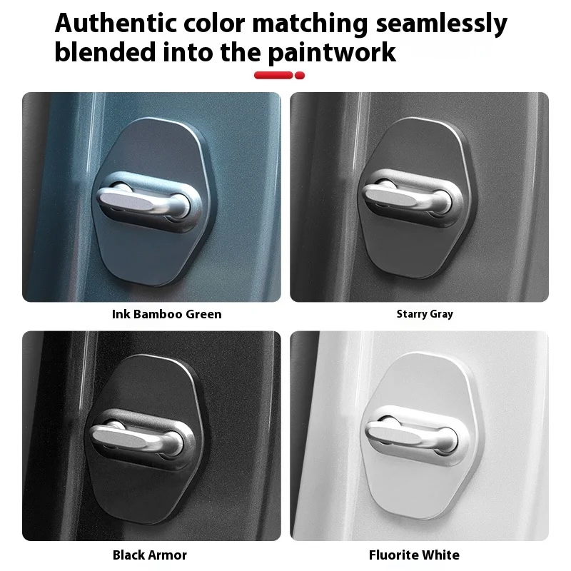 Fit For BYD Sealion 8 Tang L Dmi/P EV Door Lock Buckle Cover Original Car Color Door Buffer Shock Absorption Baking Paint