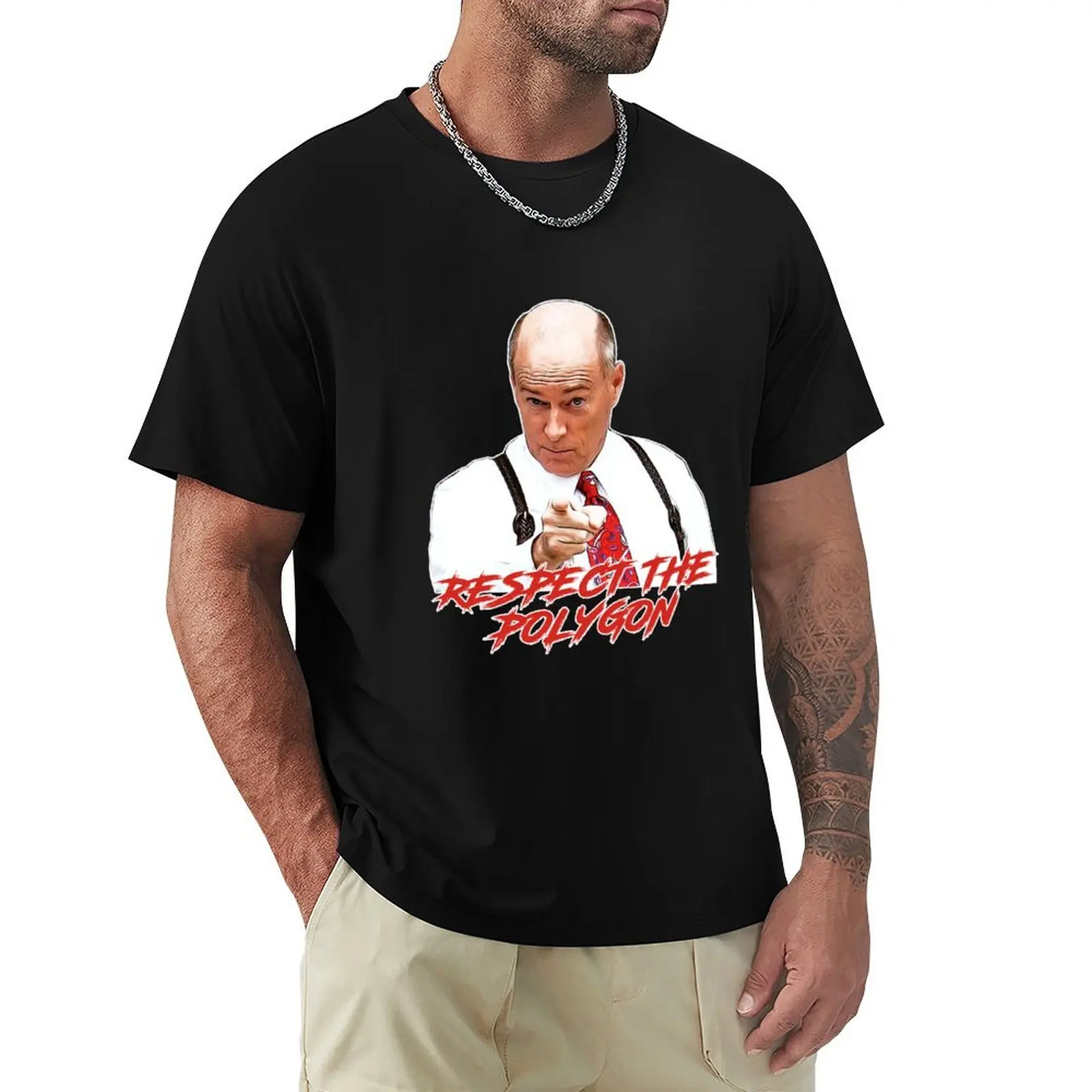 Respect the Polygon T-Shirt t shirts for man graphic vintage T-Shirt