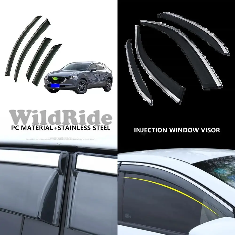 

1 set Mazda CX-30 2020-2022 CX30 Wind Rain Deflectors Side Window Vent Visors Car Accessories