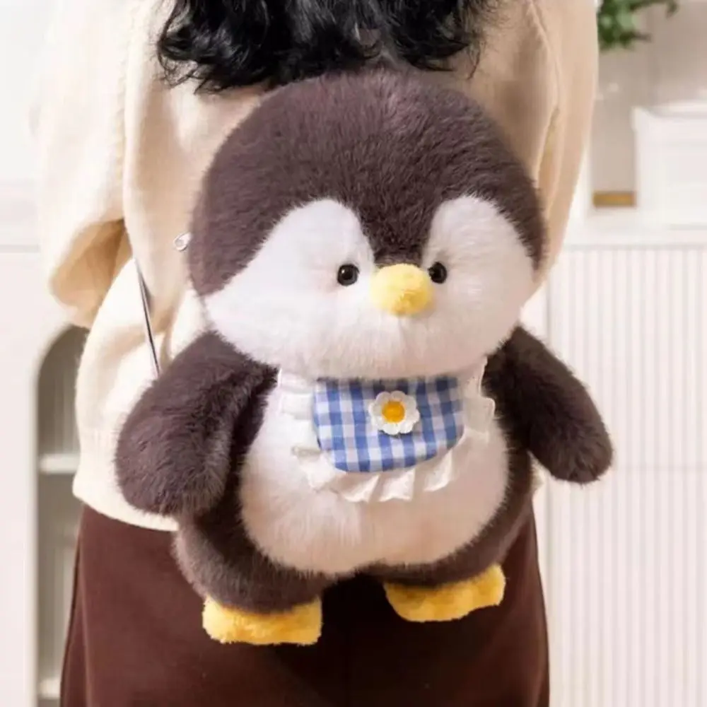 Simple Apron Penguin Backpack Children School Bag JK Lolita Large Capacity Animal Shoulder Bag Girls