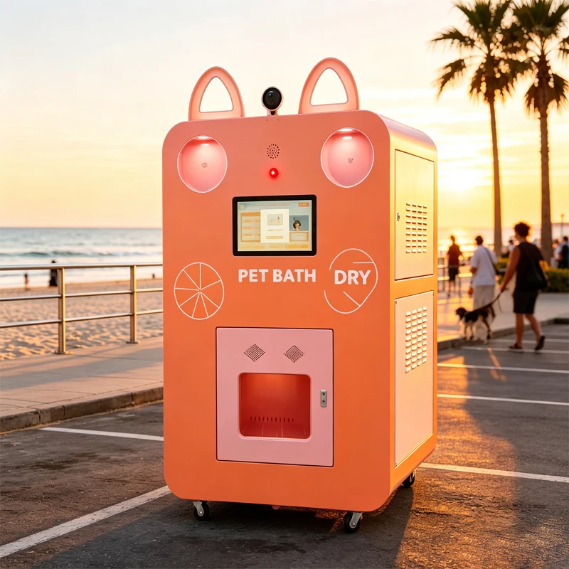 Self Service Pet Washing Machine 24h Unattended Dog Bath Equipment For Beach Scenic Spot Customized