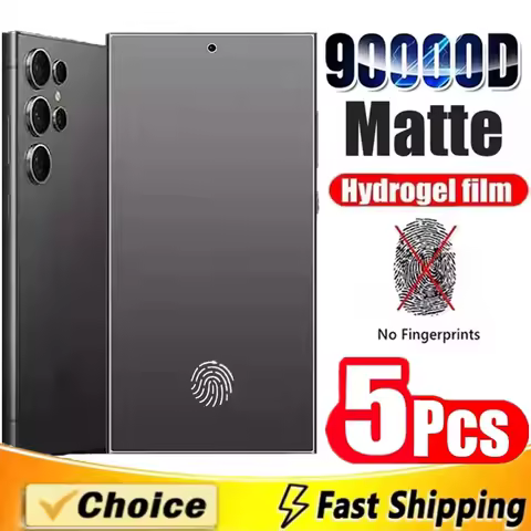 5Pcs Matte Hydrogel Film for Samsung S21 S22 S20 S23 S24 Ultra S10 S9 S8 Plus FE Screen Protector for Galaxy Note 20 10 9 Plus