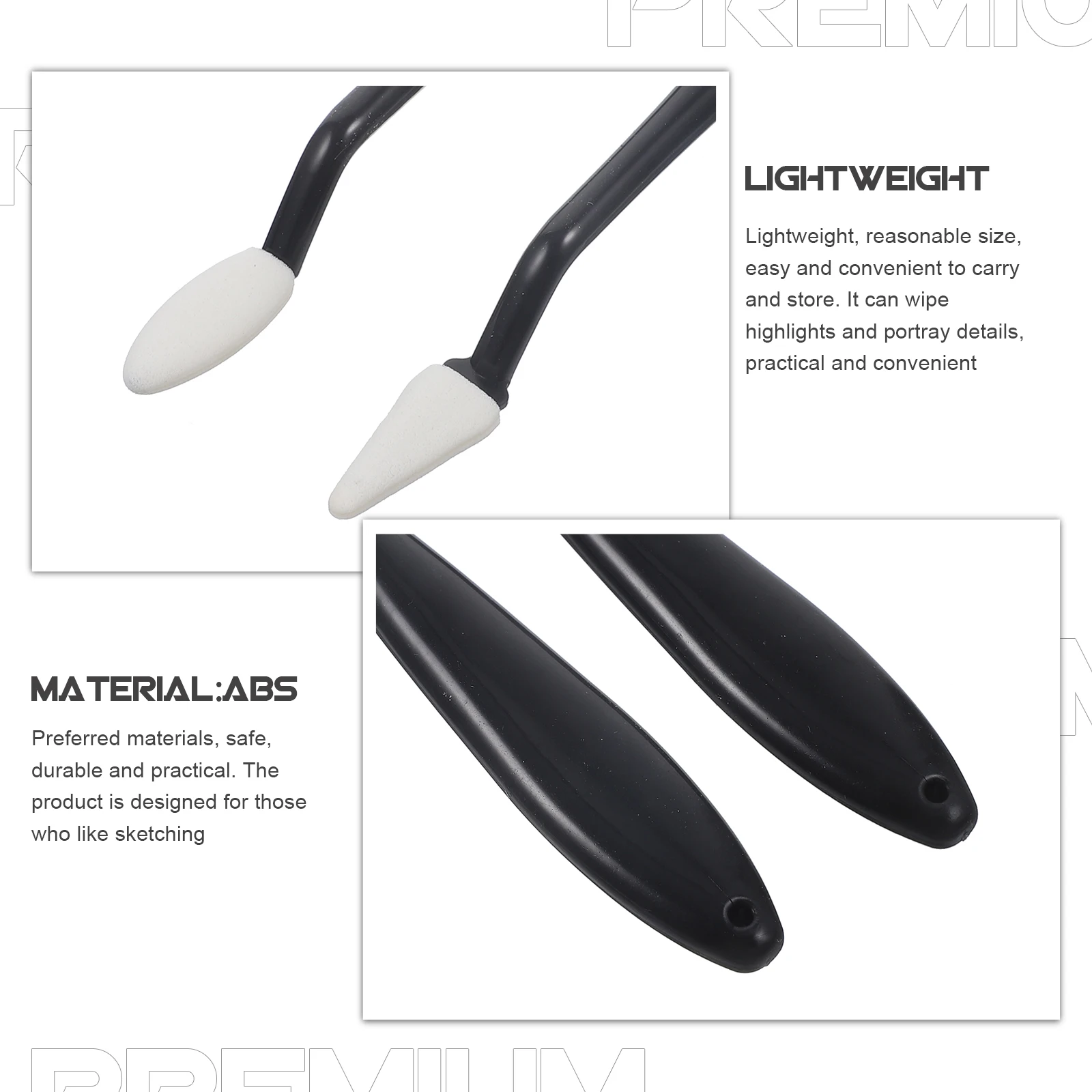 

1Set Sketch Wiping Tool Kit Premium Art Students Accessories Fine Workmanship Portable Design for Blending Smudging Erasing