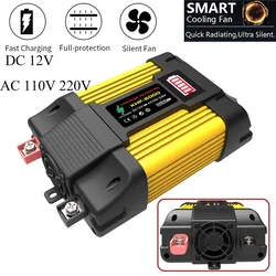 Car Wave Inverter 12V 220V 110V 600W 1000W 12 Volt DC To AC LED Displays Portable Power Voltage Converter Car Solar Inverter