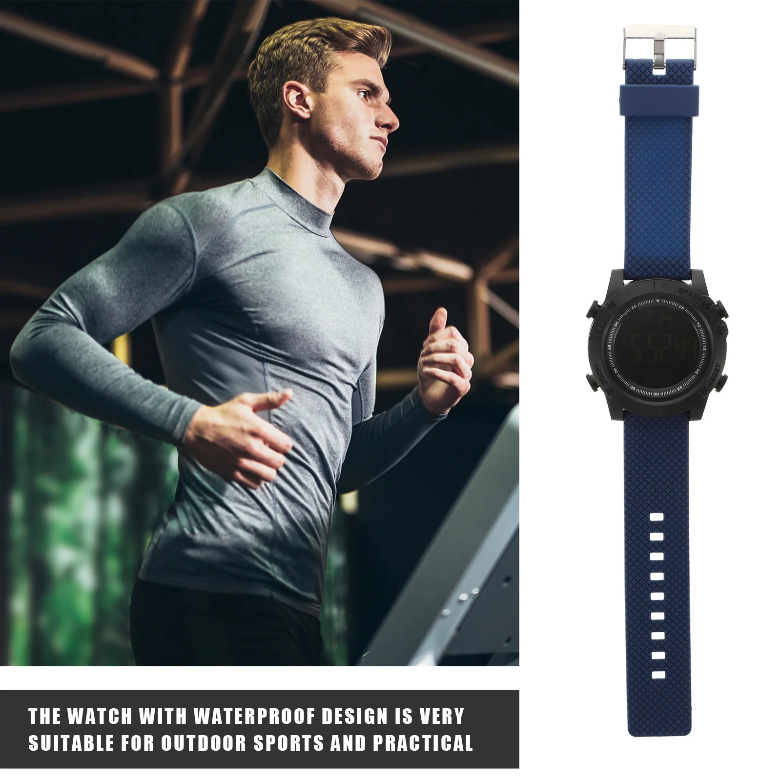 

Electronic Watch Luminous Waterproof Digital Quartz Timepiece For Students Outdoor Business Simple Multi-Functional Electric