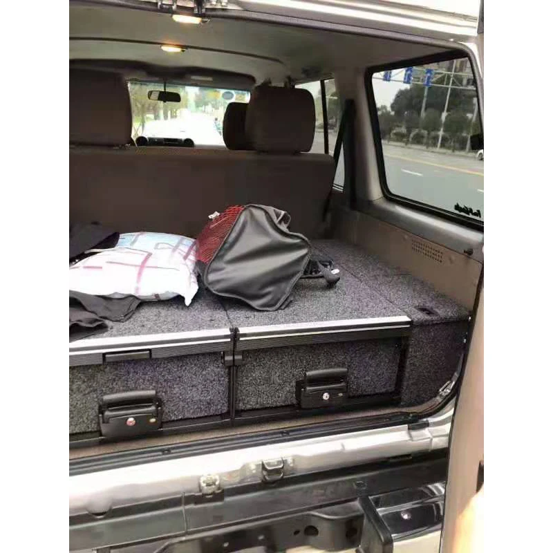 4x4 Offroad Auto Vehicle Car Tool Storage Back Drawers for Land Cruiser LC76 Galvanized Sheet New Lock Retrofit/UpgradeFor Ram
