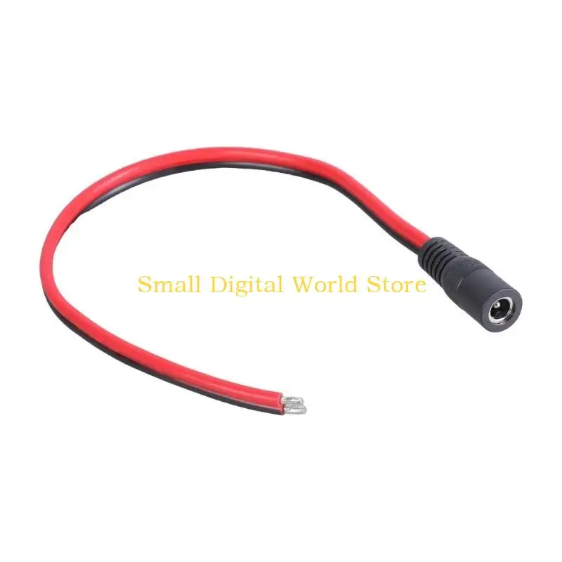 77UB DC5521 Female Power Repair Cable 5.5mm x 2.1mm 14AWG Power Pigtail Cable for Electronics and Security Device Accessories