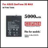  NEW C11P1614 Phone Battery For ASUS ZenFone 3S MAX ZC521TL Dual SIM TD-LTE ZenFone Pegasus 3S 5000mAh High Capacity