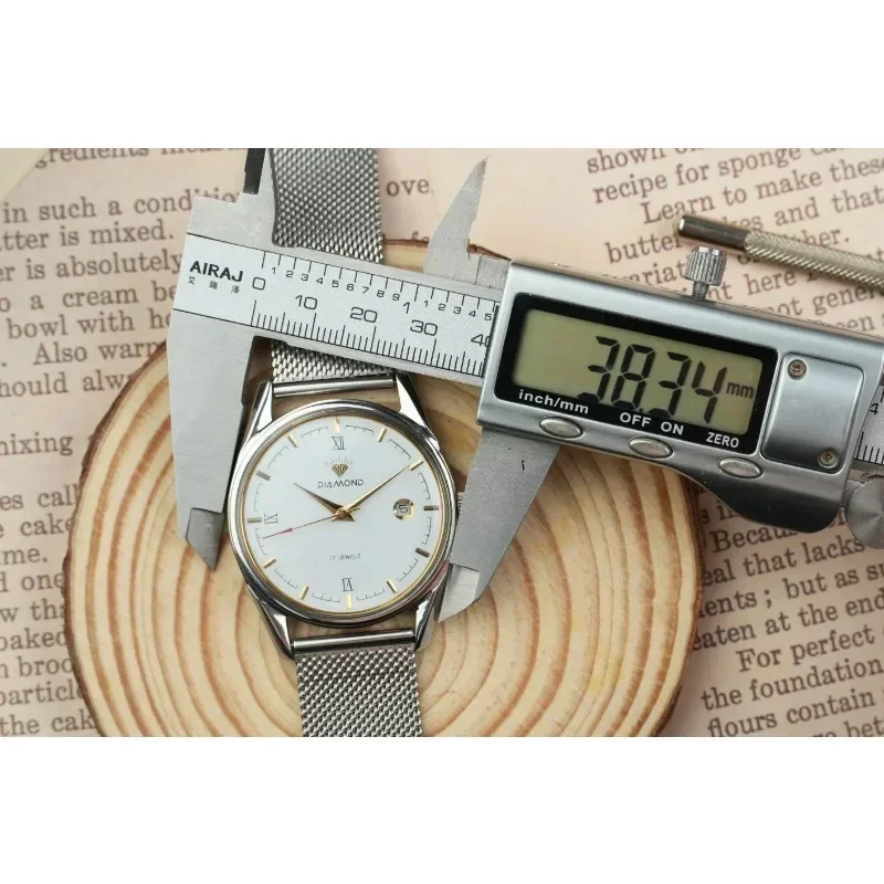 Shanghai jam tangan Manipulator Manual jam tangan gaun Retro minimalis 17 Zuan 8120 gerakan Reloj Hombre Dropshipping