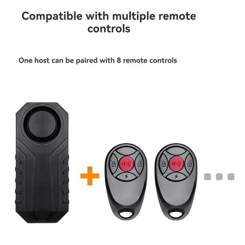 

A25P Wireless Remote Control Bicycle Alarm Waterproof Anti-Theft Security 113DB Motorcycle Bike Electric Car Alarm