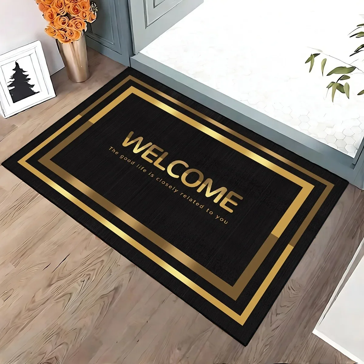 

Welcome Mat Entrance Doormat Home Decoration Entry Door Mats for Floor House Carpet Area Rug Tapete Entrada De Casa