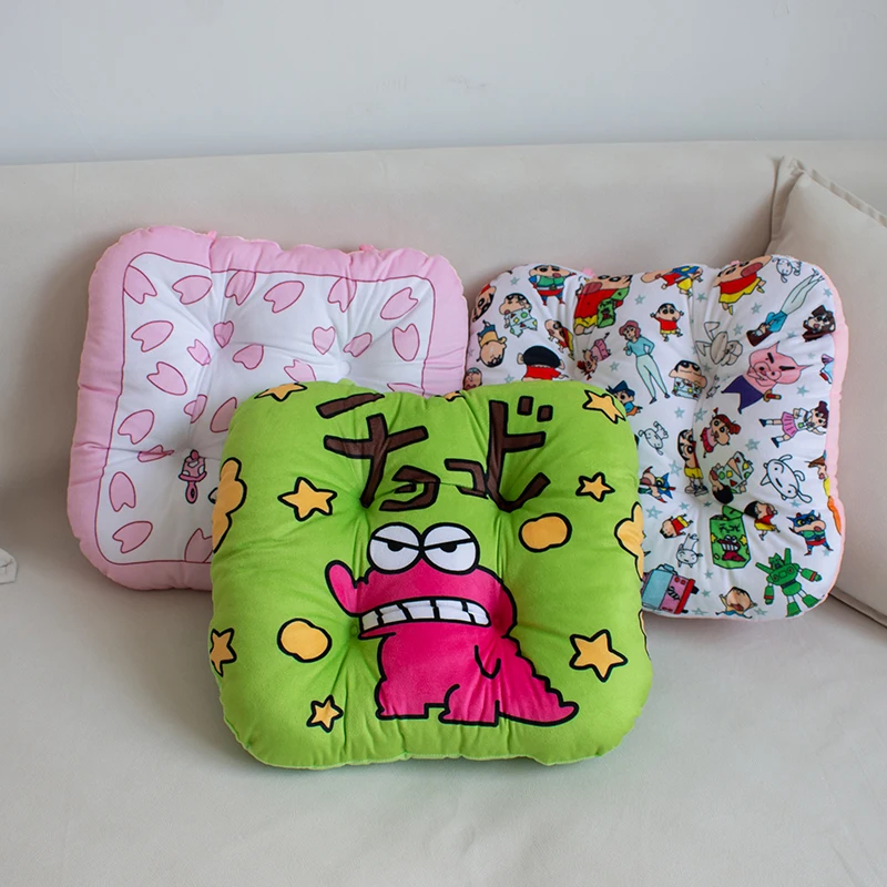 Coussin de siège imprimé Crayon Shin-chan, coussin de dossier assis Kawaii, chaise, chambre à coucher, salle à manger, décoration de maison, baie vitrée