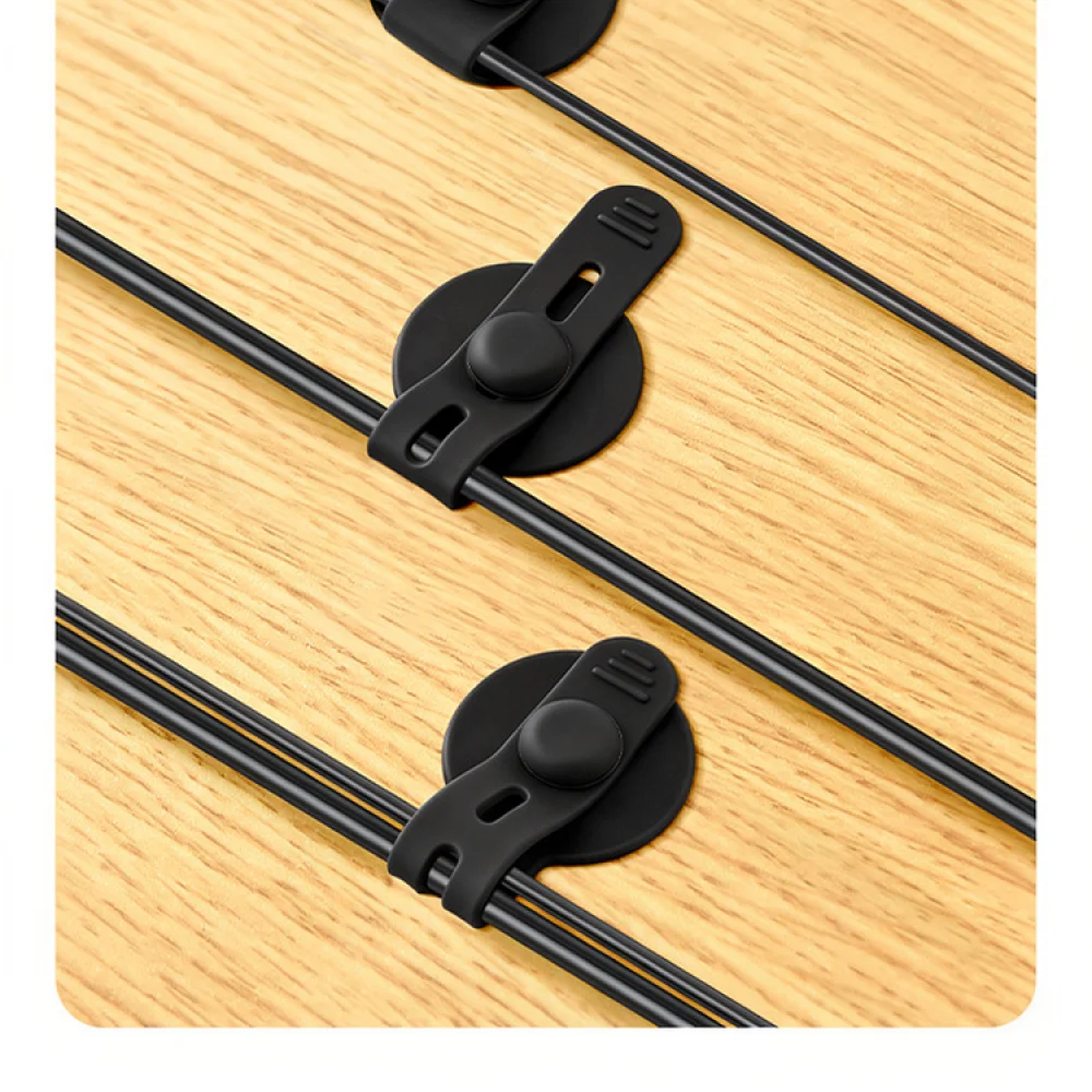 Japanese Style Silicone Cord Management Straps Reusable Cable Winder For Desktop Charging Data Wire Organizing Holder