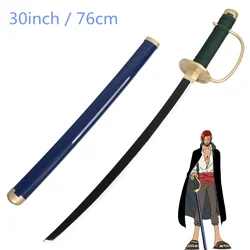 Cosplay Anime Red Hair Shanks 30inch Wood Katana Sword Role Play Superb 76cm Model