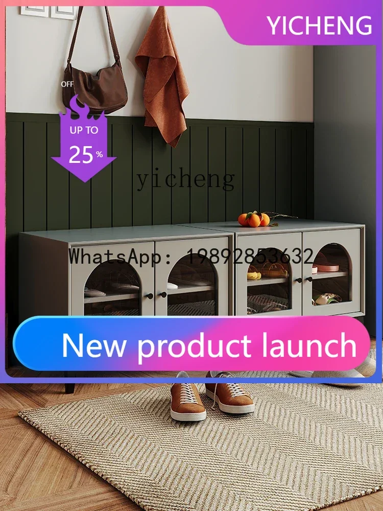 

AA Simple Solid Wood Shoe Changing Stool Home Doorway Home Shoe Cabinet Stool Integrated