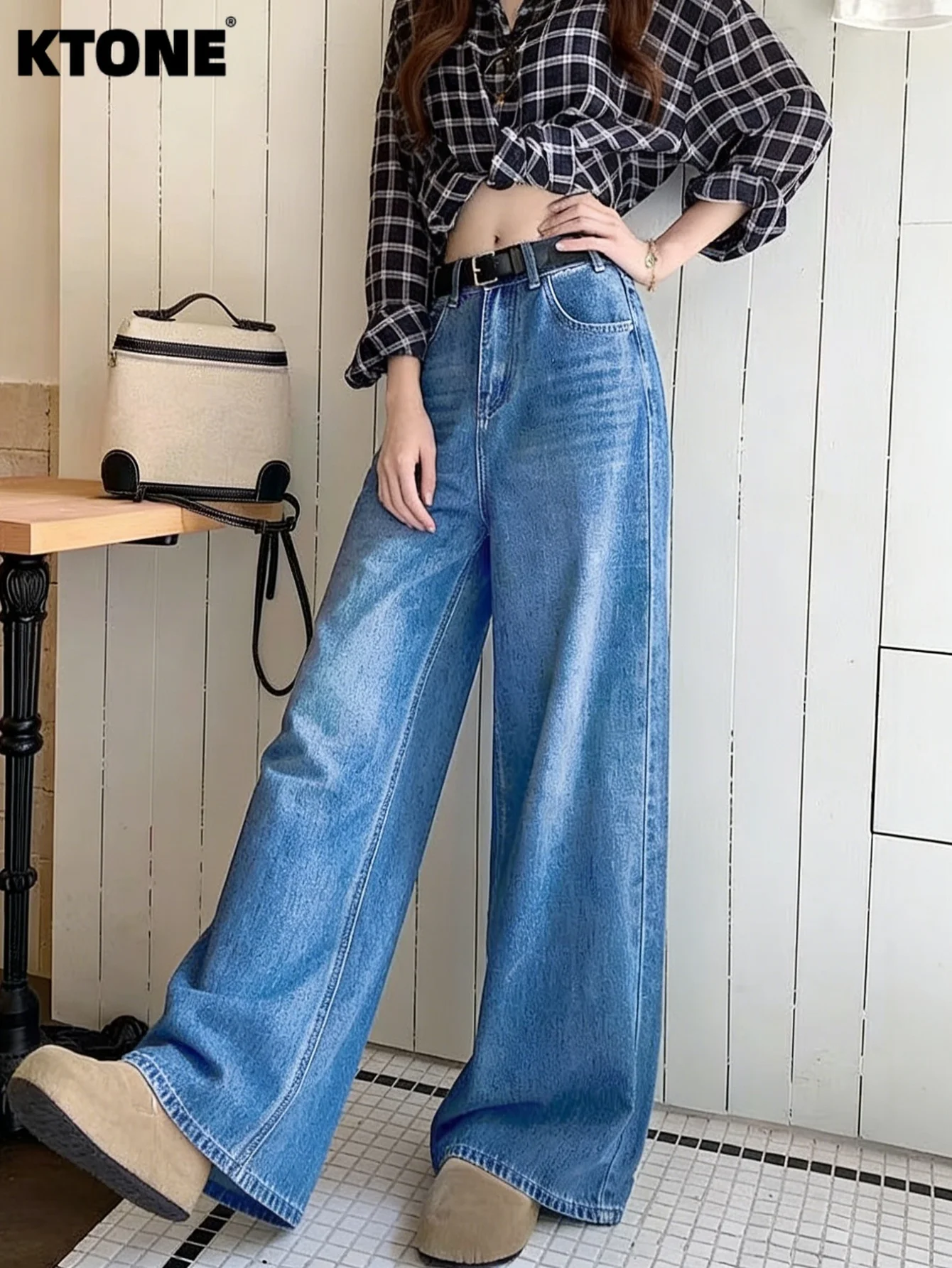 

Gender Neutral Jeans Men's Blue Baggy Denim Retro Y2K Drip Original No accessories or belts included