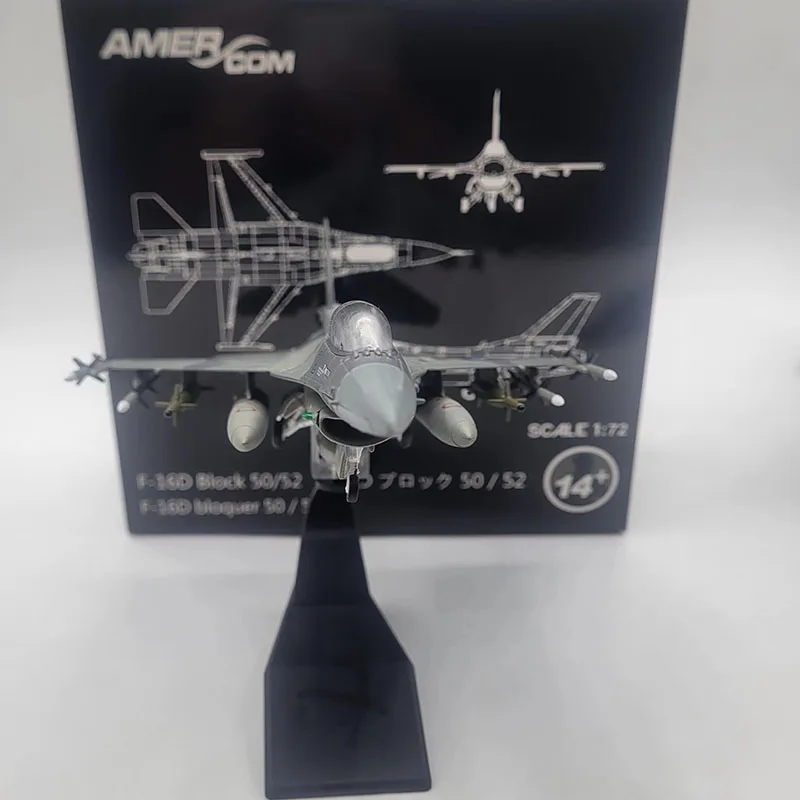 Diecast Metal 1:72 Scale Air Force F16 F-16D Fighting Falcon AirPlane Military Aircraft Model Children Gift Toy