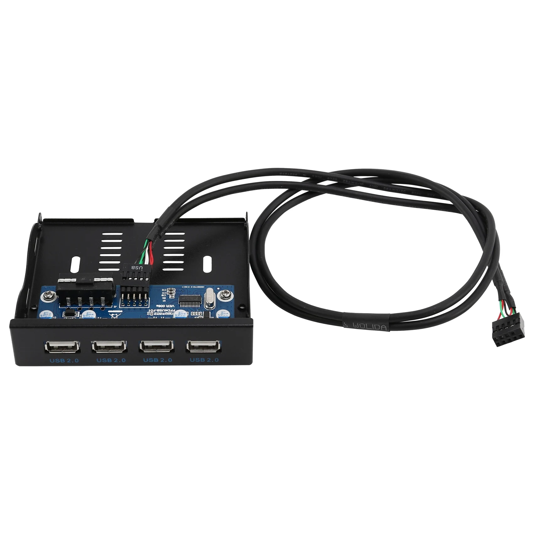 

Y06A 3,5-дюймовый отсек для дискеты, 4 порта, концентратор USB 2.0, USB2.0, адаптер расширения передней панели, кронштейн с 9-контактным кабелем для настольного компьютера