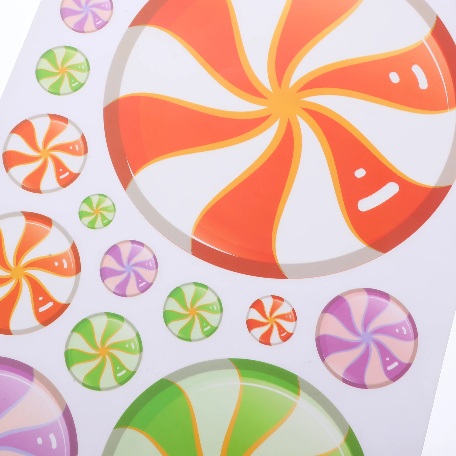 

8 Sheets Christmas Decor Glass Sticker Static Window Cling Holiday Stickers Decals Clings