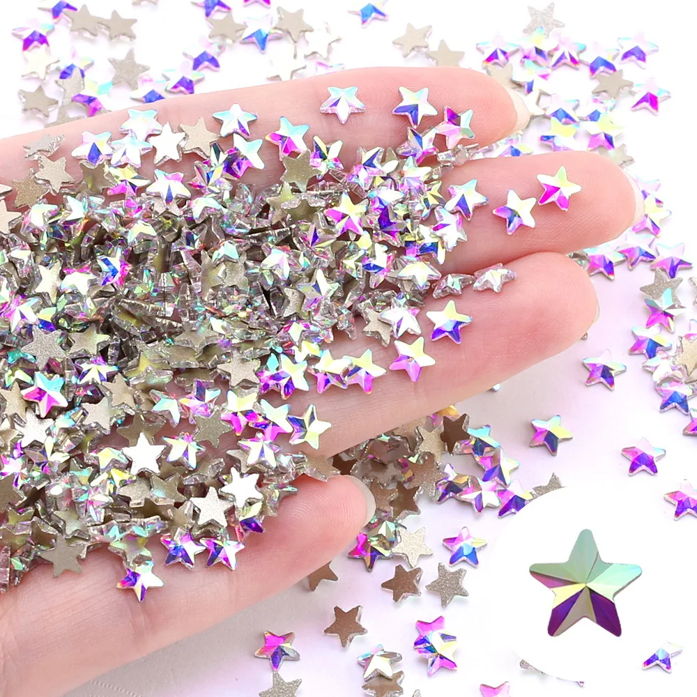 Décoration d'ongles en forme d'illusion AB, diamant, goutte d'eau, oeil de cheval, verre, fond plat, 100 pièces