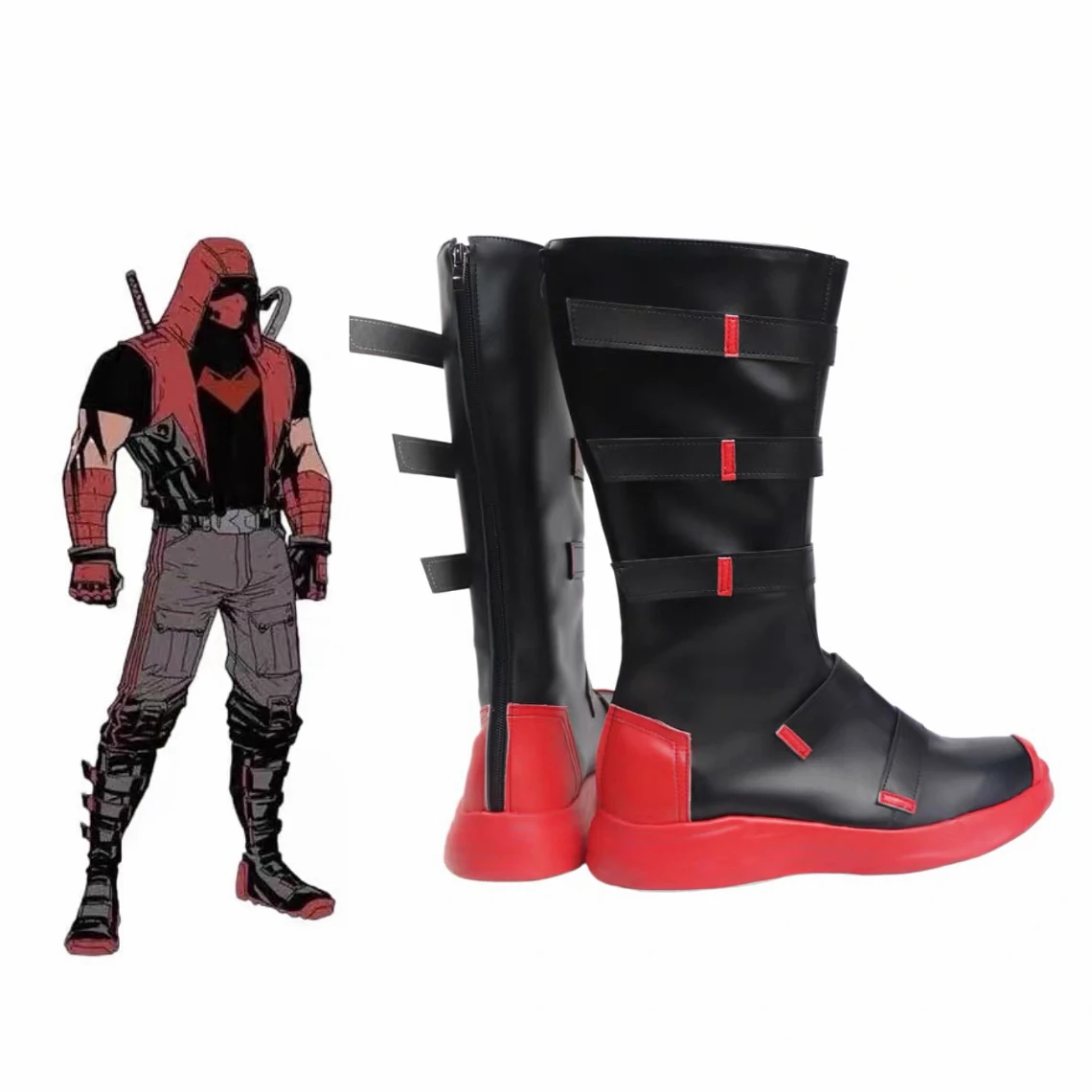 

Jason Todd Cosplay Shoes Boots Halloween Carnival