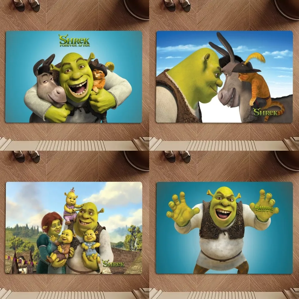 Beast Kingdom S-Shrek And Fiona Floor Mat Bedroom Kitchen Door Bath House Super Absorbent Foot Non-slip