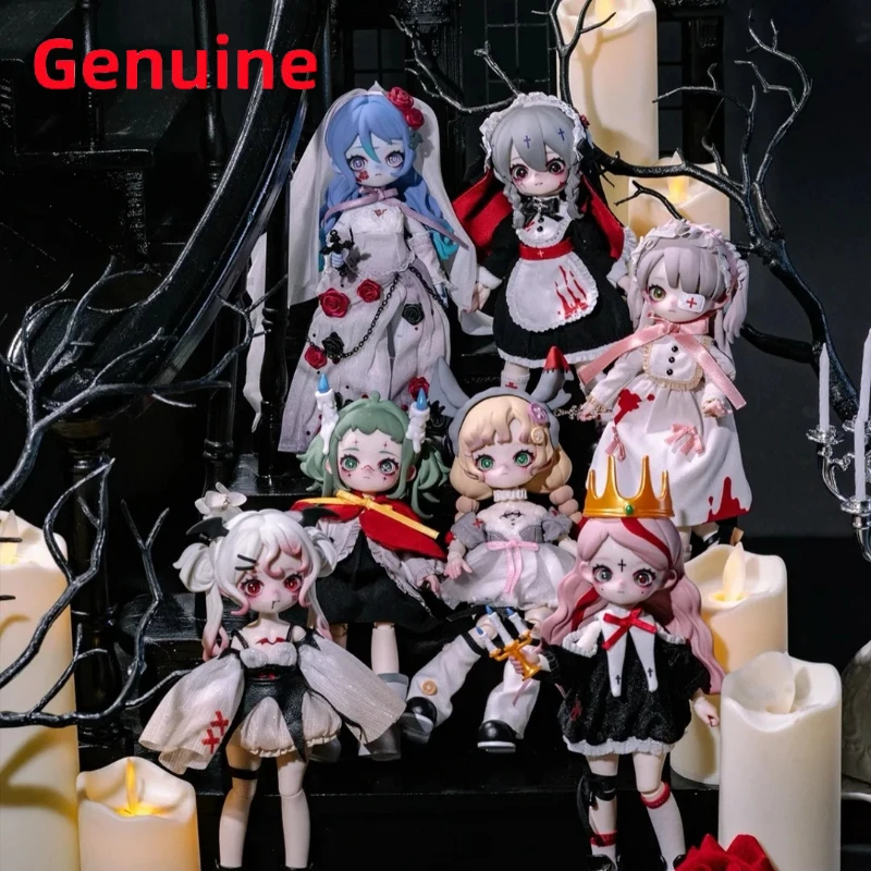 

New Genuine Nyssa Bizarre Nightmare Series Bjd Blind Box Gothic Dark Style Nyssa Mystery Box Joint Movable Model Bjds As Gift