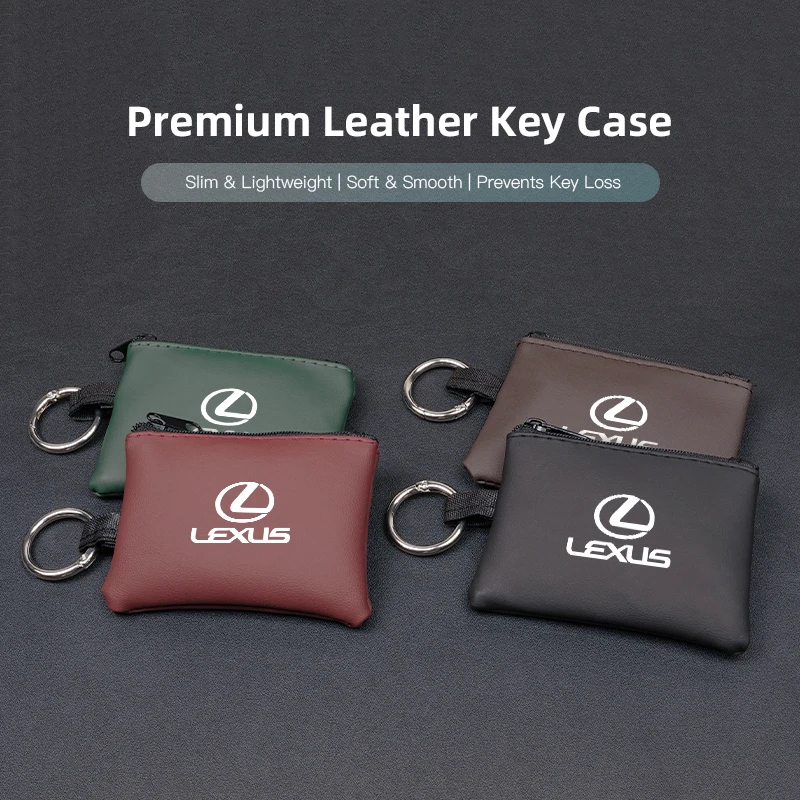Chaveiro de carro carteira mini saco de cartão chaveiro acessórios para lexus f esporte gs gx is ls lx ct lc rc lbx nx rx 350h 450h es ux 300e