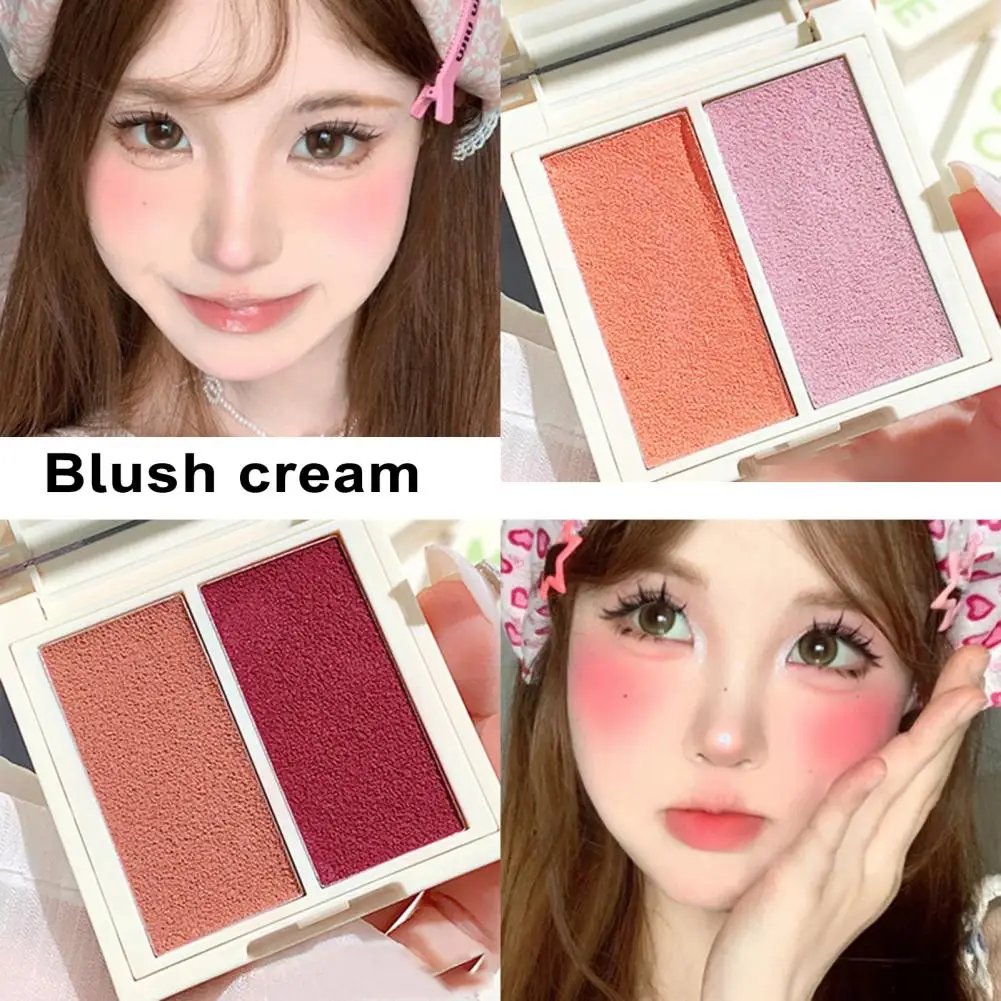 Monochrome Blush Palette Mineral Powder Peach Red Rouge Tint Orange Blush Lasting Beauty Natural Cream Cheek Makeup Maquiagem