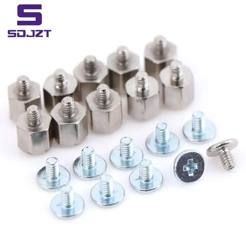 10Set Mounting Screws Kits Hand Tool Mounting Stand Off Screw Hex Nut For A-SUS M.2 SSD Motherboard