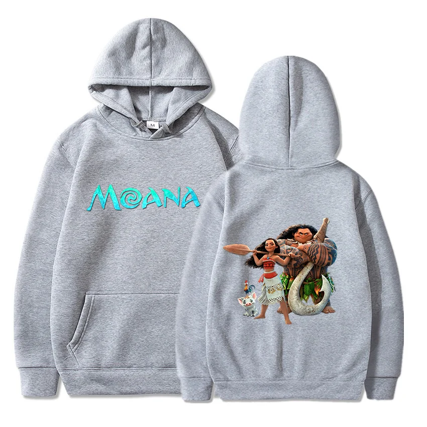 Moana Women Men Casual Pullovers Hoodies Autumn Winter Long Sleeve Sweatshirt Streetwear Hooded Sweatshirts