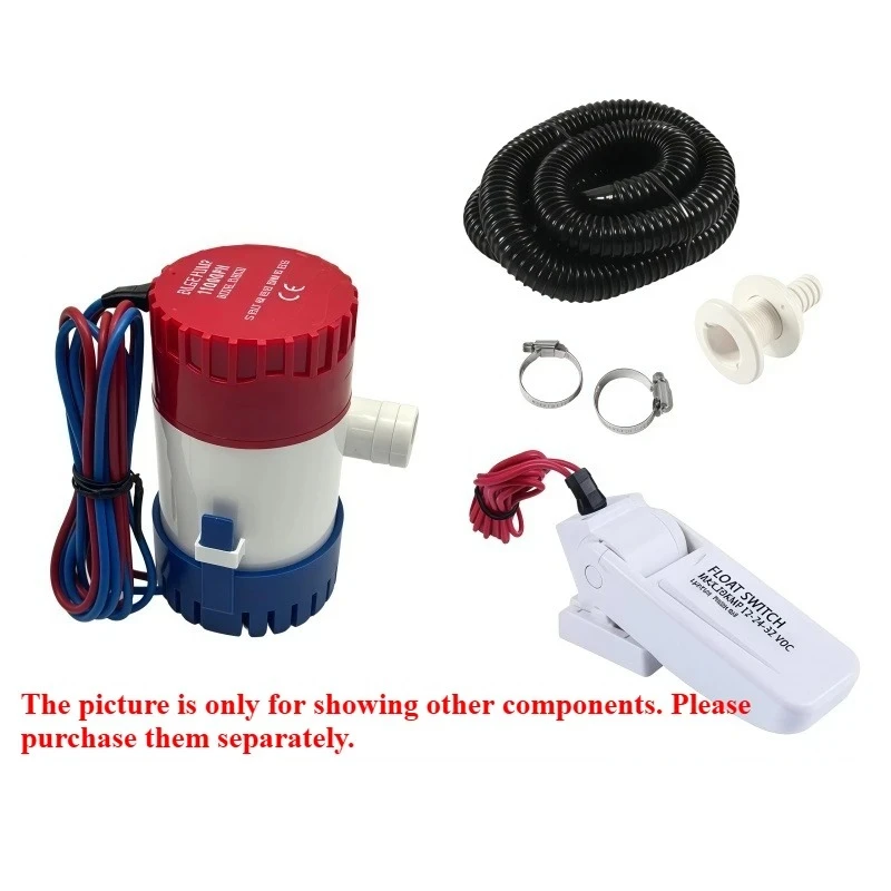 Diameter 19mm Dc bilge pump drainage kit 12v 24V water pump, suitable for ships, automobiles, houses, submersible pumps