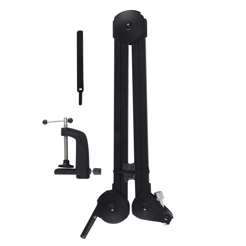 

Y49A-Desktop Microphone Stand Heavy Duty Adjustable Mic Suspension Scissor Arm Stand For Voice Recording Style A