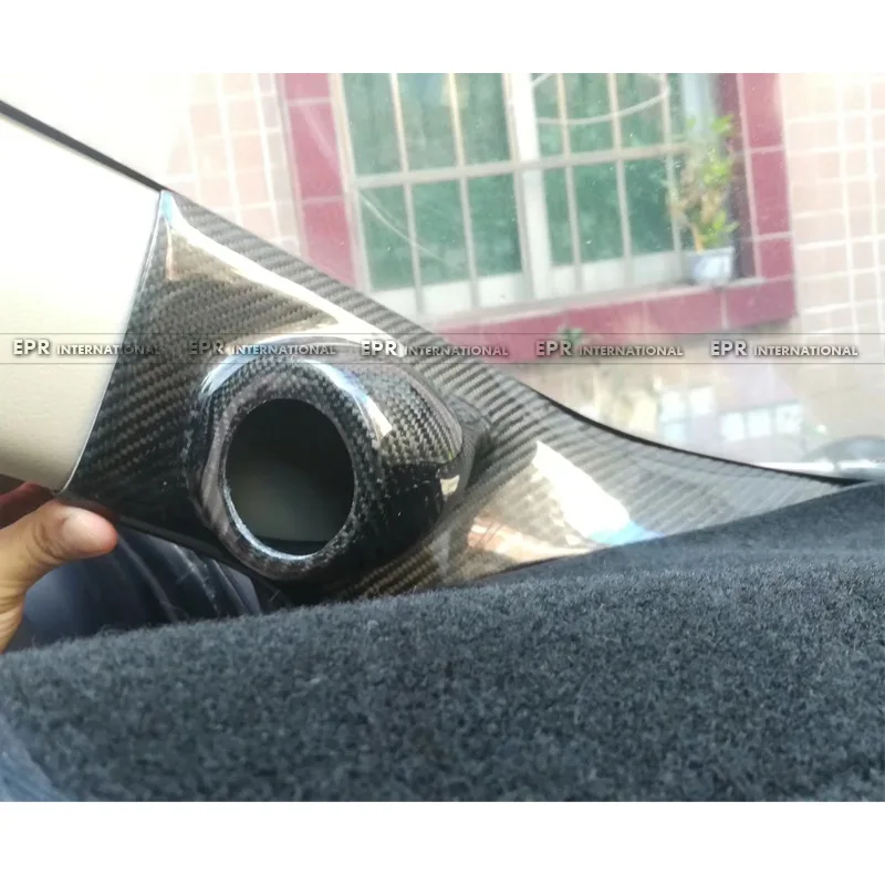 لـ Mitsubishi Lancer Evolution X (Wing God) - أجزاء التعديل الداخلي من ألياف الكربون (عمود A ولوحة الأجهزة) #2