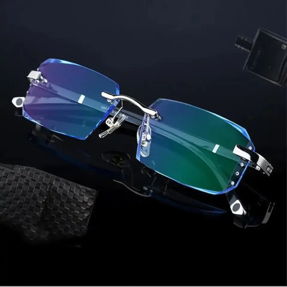 Spectacle Spectacle Lens Power +100 To +400 Frameless Presbyopia Glasses Vision Care Vintage Farsightedness Reading Glasses Lightweight - Aliexpress Deal