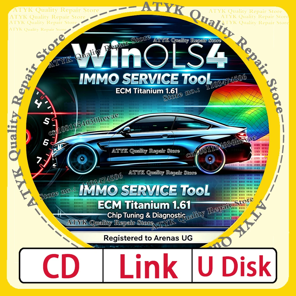 Software di Tuning ECU Auto WinOLS 4.7 2026, Strumento IMMO SERVICE v1.2, Diagnostica ECM Titanium V1.61 per Auto