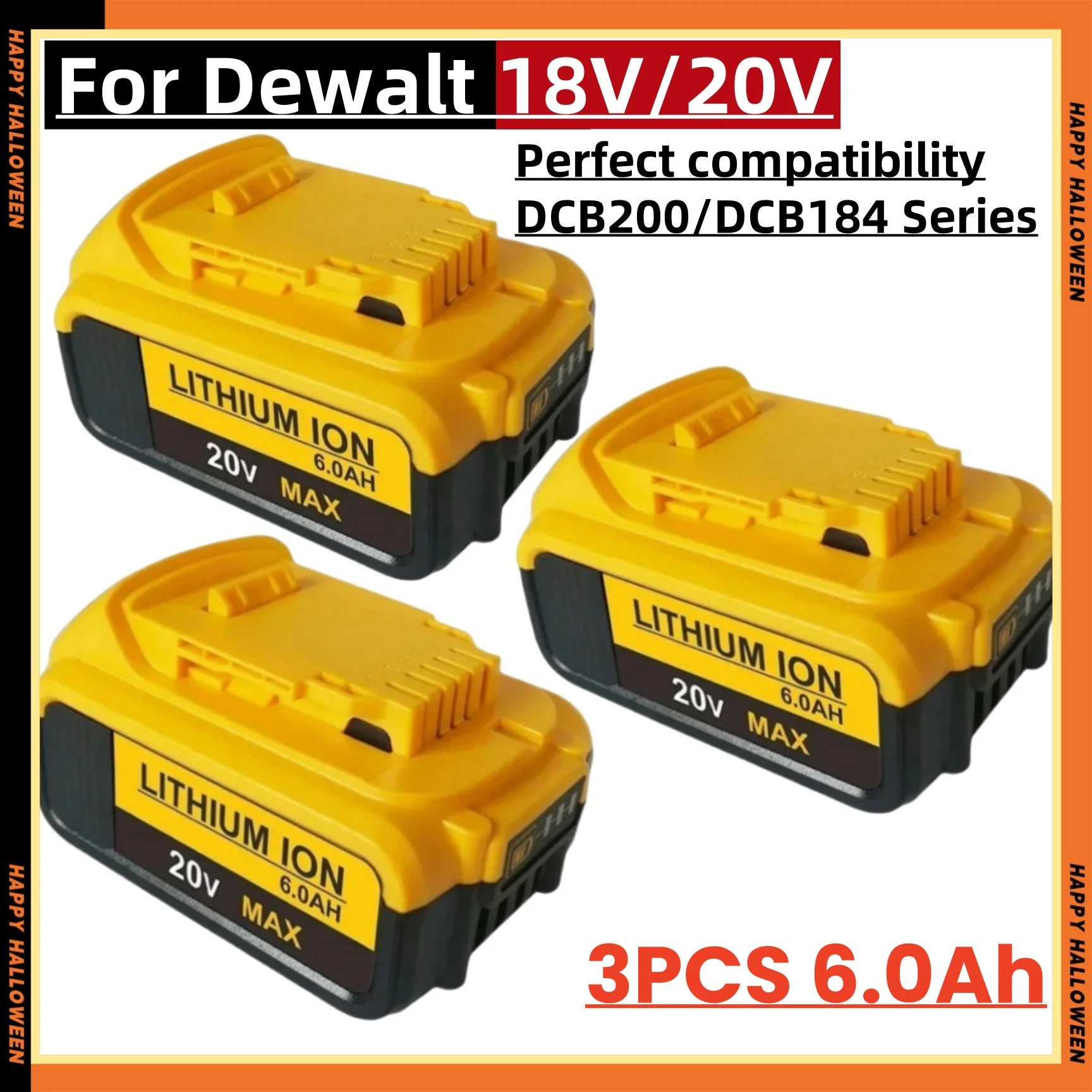 

New 100% Original 12000mAh 20V for Dewalt Power Tool Battery DCB206 20V 18.0Ah Battery DCB206 20V Battery DCB205 DCB200