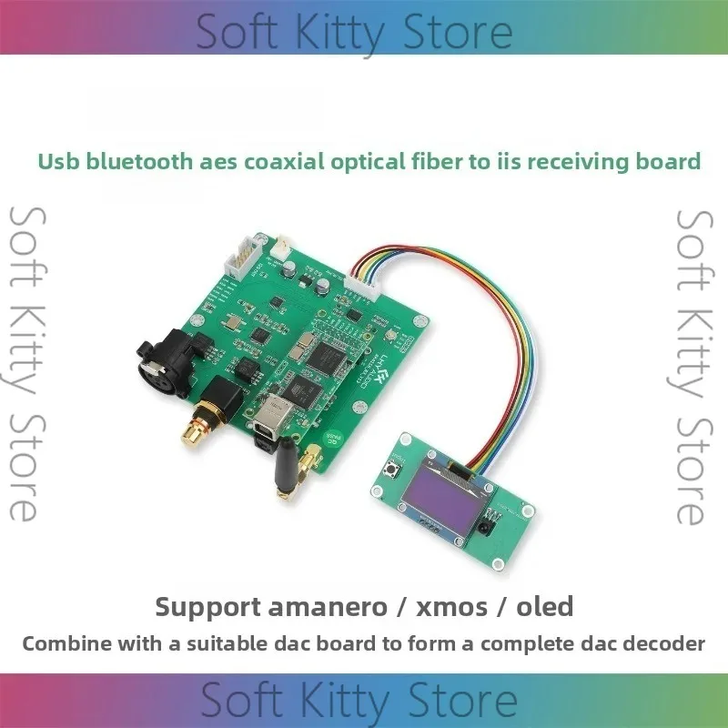 USB 동축 블루투스 AES 광섬유-IIS 지원 XMOS/Amanero AK4118 수신기 보드 DAC 1794