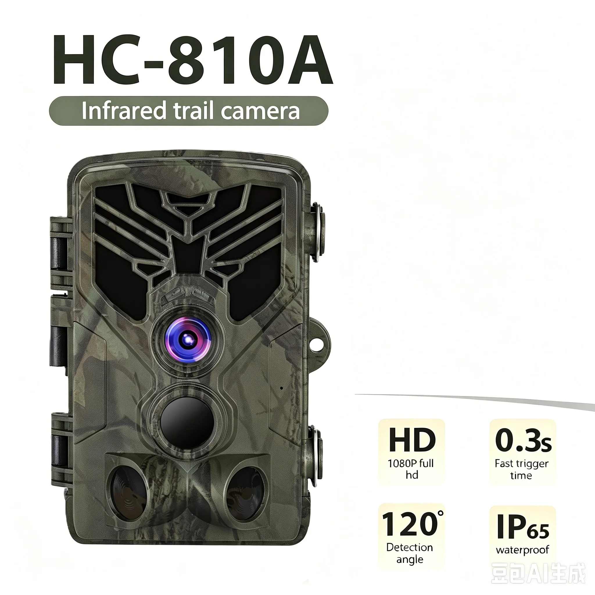 HC810A 16MP 1080P Wildlife Hunting Trail Camera Infrared Night Vision Outdoor Surveillance Photo Trap for Wild Animals Tracking