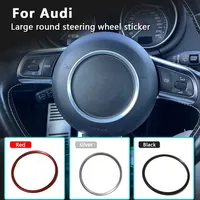 Car Steering Wheel Panel Ring Trim Cover Sticker for Audi A1 A3 A4 A5 A6 A8 Q5 Q7 SQ5 S1 S5 S7 S8 RS5 RS6 Interior Accessories