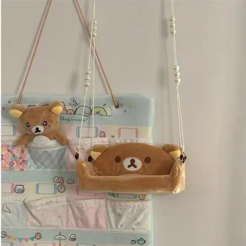 

Cartoon Rilakkuma plush swing toys creative bedroom decoration cute doll storage toys swing boys and girls Christmas gifts