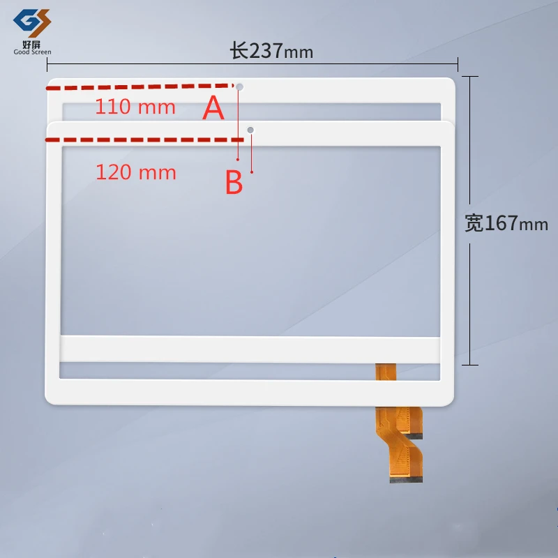 

New 100% Compatible 10.1inch P/N Kingvina-1016/kingvina-PG1027 Capacitive touch screen panel repair and replacement parts