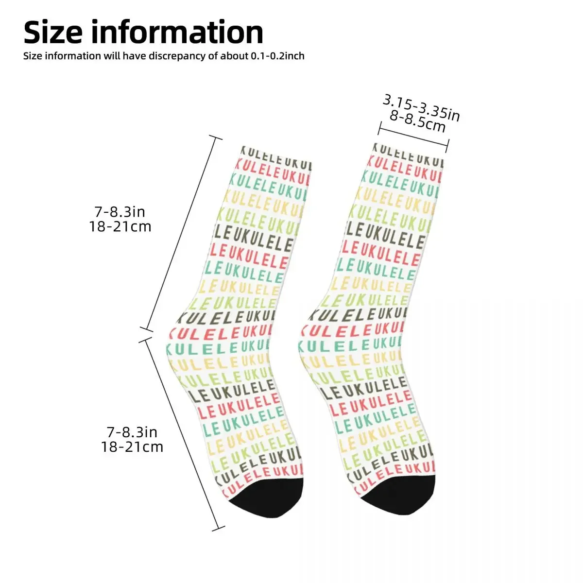 Ukulele Retro Pastelle Uke Socken Harajuku Schweiß absorbierende Strümpfe die ganze Saison über Socken für das Geburtstags geschenk der Frau