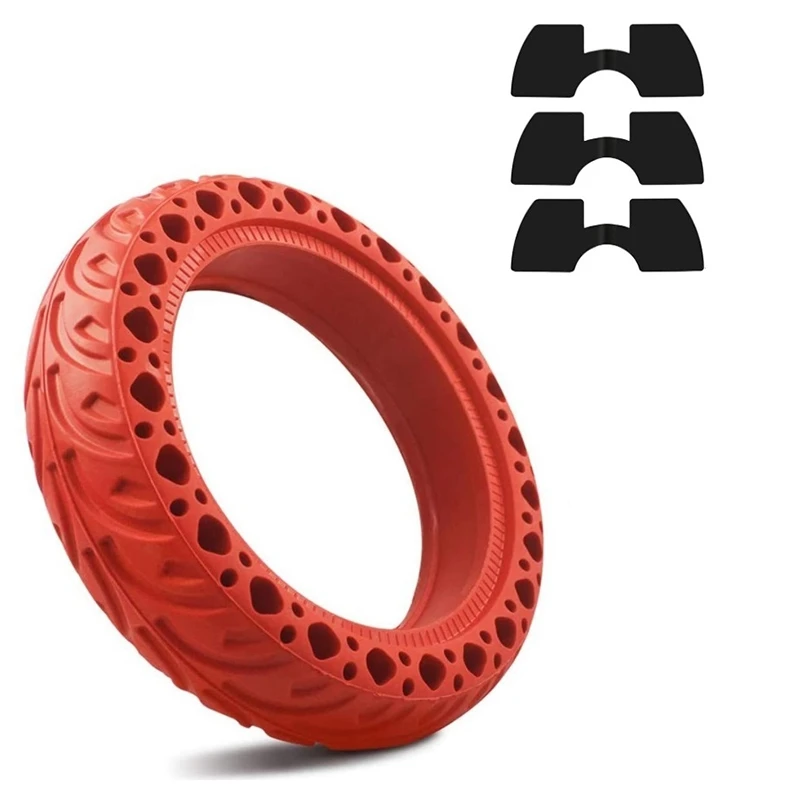 

8.5 Inch Solid Rubber Wheel Tires with 3 Pcs Vibration Dampers for Xiaomi M365/M365 PRO