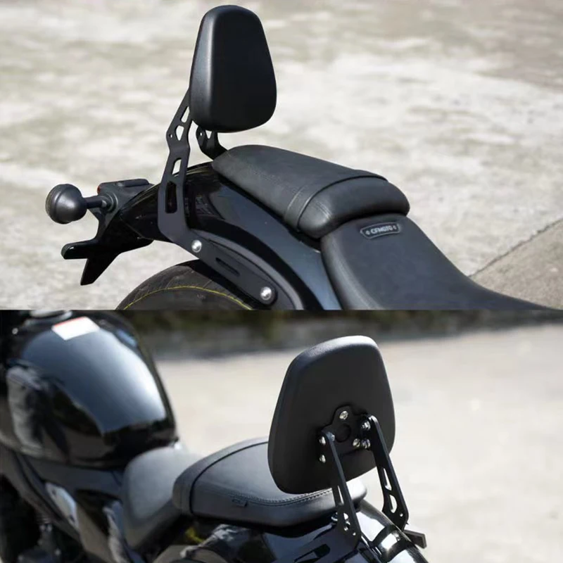 Motorcycle Rear Seat Backrest Support Saddle Leather Seatback Cushion Pad Modified Accessories for CFMOTO CLC450