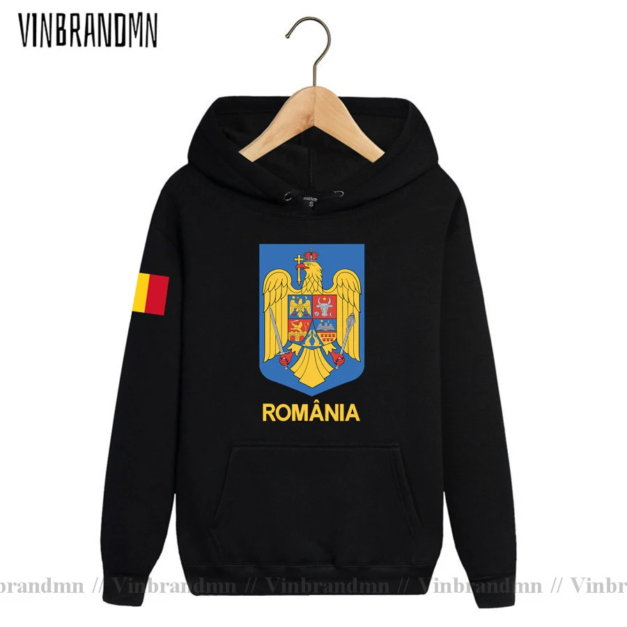 Romania Romanian ROU RO Mens Hoodies Classic Pullovers Hoodie Sweatshirt Streetwear Clothes Hip Hop Tracksuit Nation Flag Design